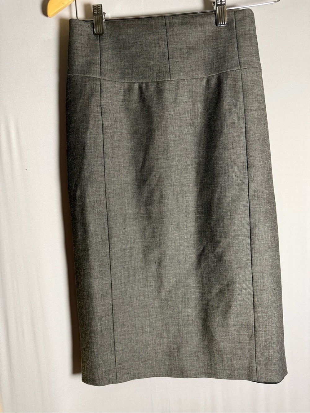 Express Gray Pencil Skirt - Tailored Office Staple